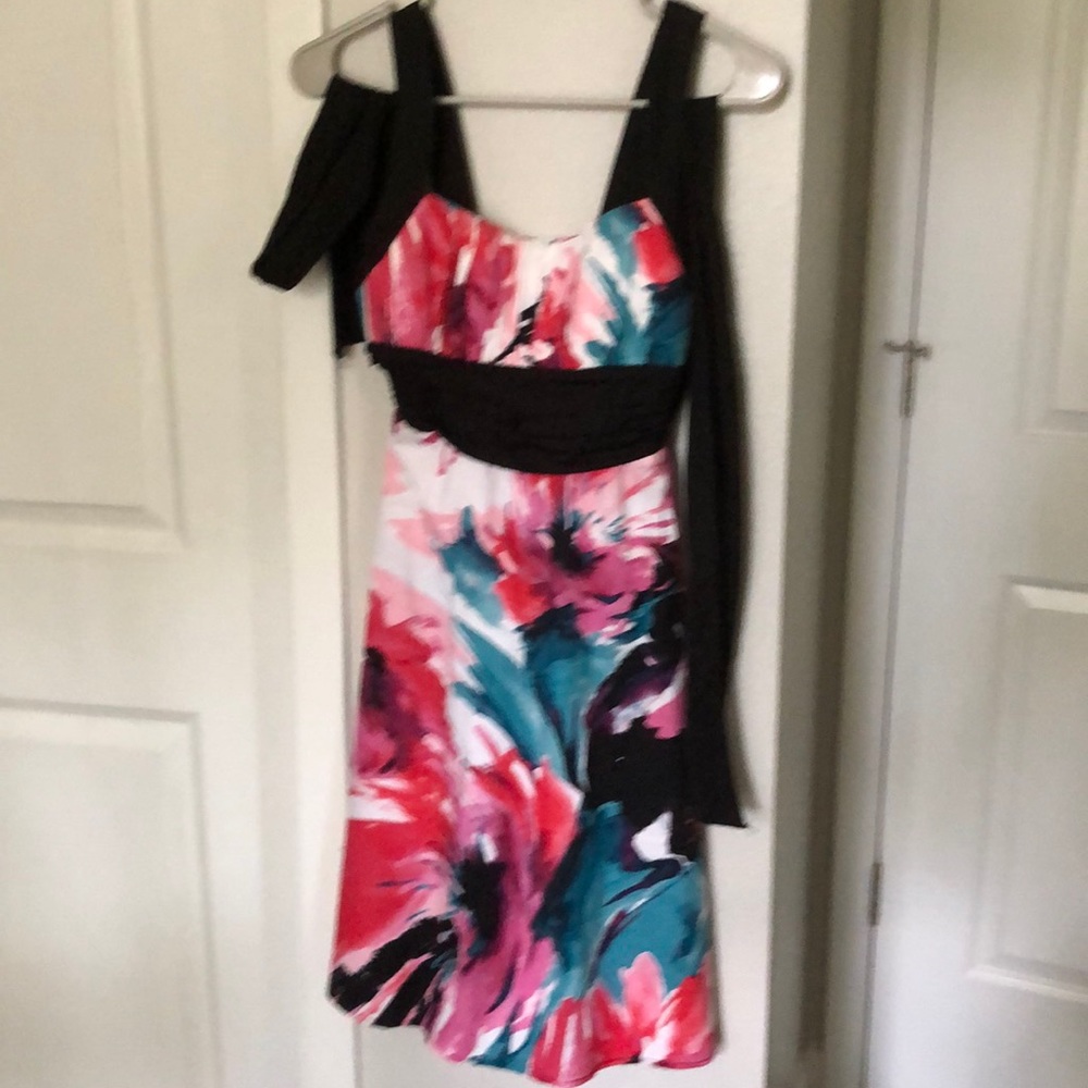 NWOT Vibrant Floral Dress by B. Darlin